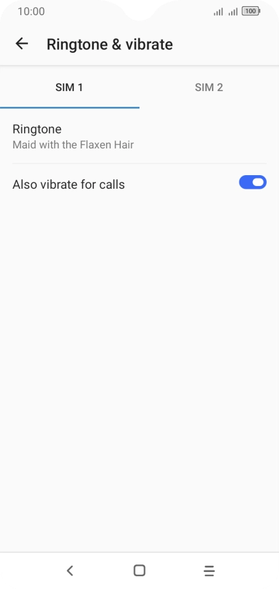 Press the Home key to return to the home screen.