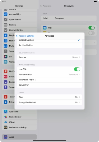 Press Authentication.