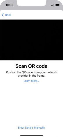 Place the QR code you've received inside the phone camera frame to scan the code.