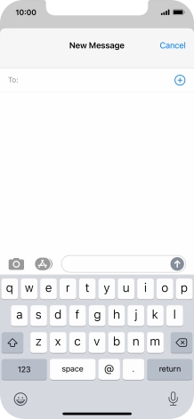 Press To: and key in the first letters of the recipient's name.