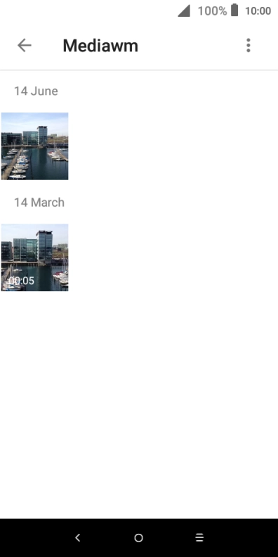 Press and hold any picture or video clip.