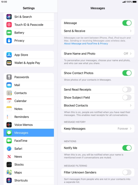 Press the Home key to return to the home screen.