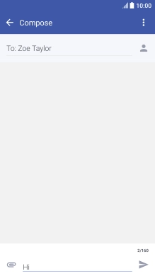 Press the attachment icon.
