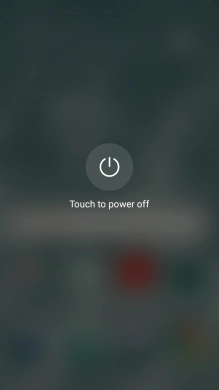 Press Touch to power off.