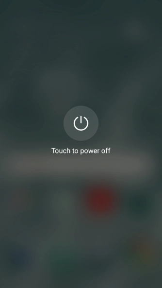Press Touch to power off.