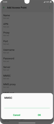 Key in http://pxt.vodafone.net.au/pxtsend and press OK.