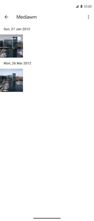 Press and hold any picture or video clip.