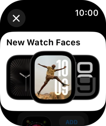 Turn the Digital Crown to see the different watch faces.