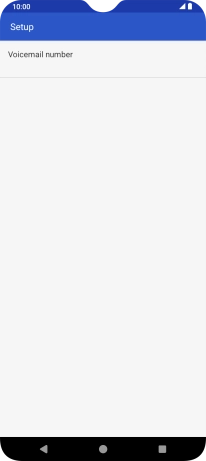 Press Voicemail number.