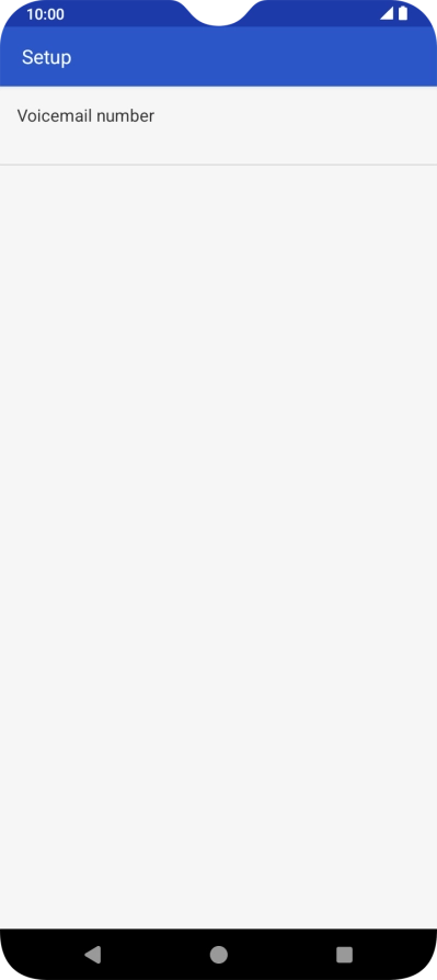 Press Voicemail number.