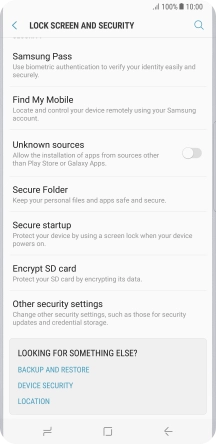 Press Other security settings.