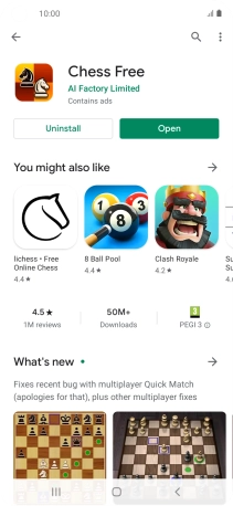 Press the Home key to return to the home screen.