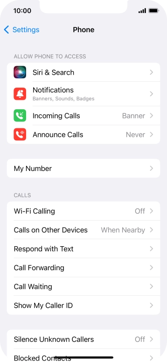 Press Wi-Fi Calling.