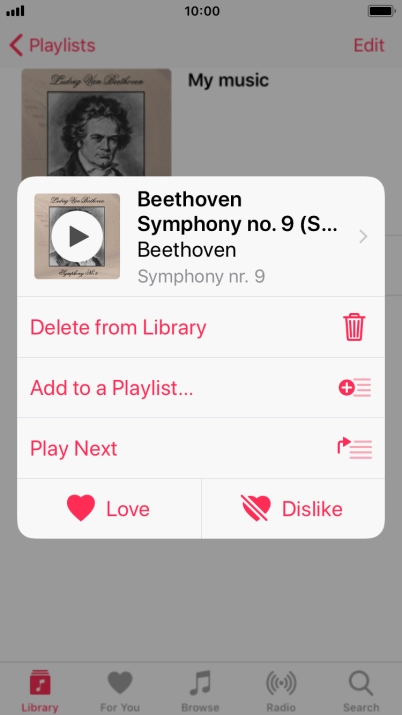 Press the required function and follow the instructions on the screen to use the selected function.