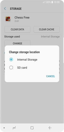 Press the name of the memory card.