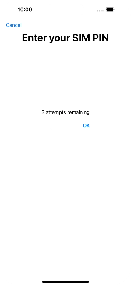 If your SIM is locked, key in your PIN and press OK.