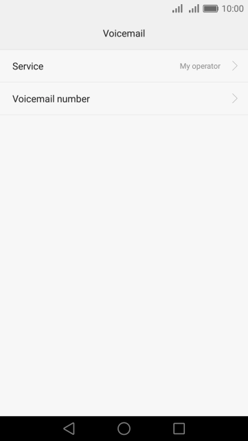 Press Voicemail number.