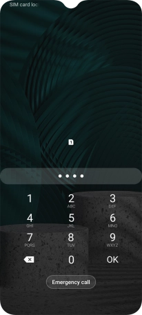 If you're asked to key in your PIN, do so and press OK.