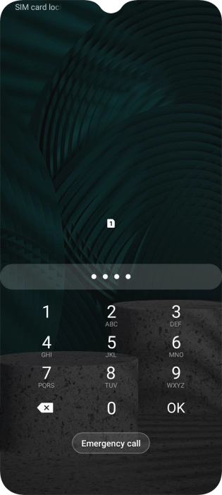 If you're asked to key in your PIN, do so and press OK.