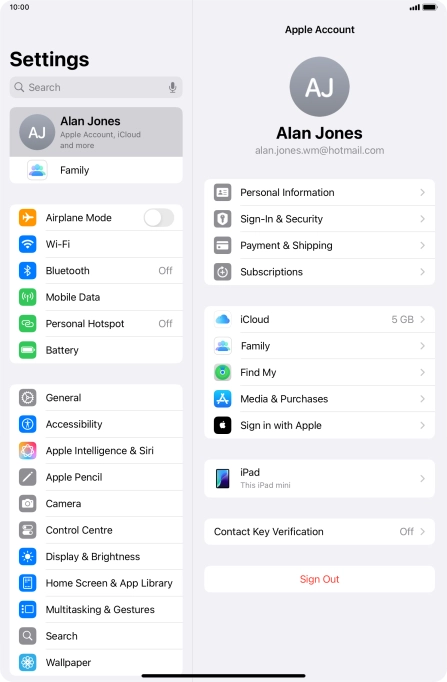 Slide your finger upwards starting from the bottom of the screen to return to the home screen.