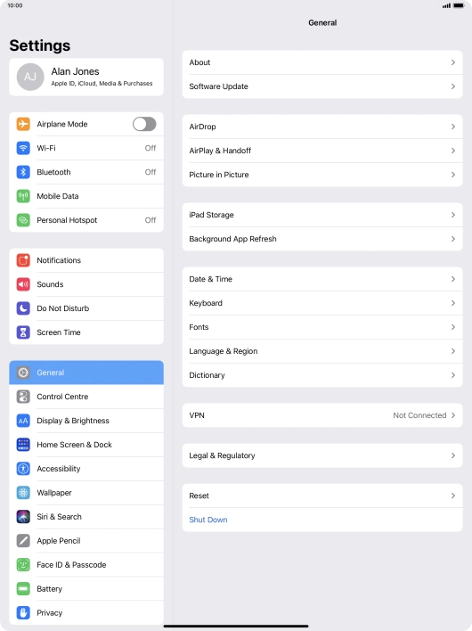 Press Background App Refresh.