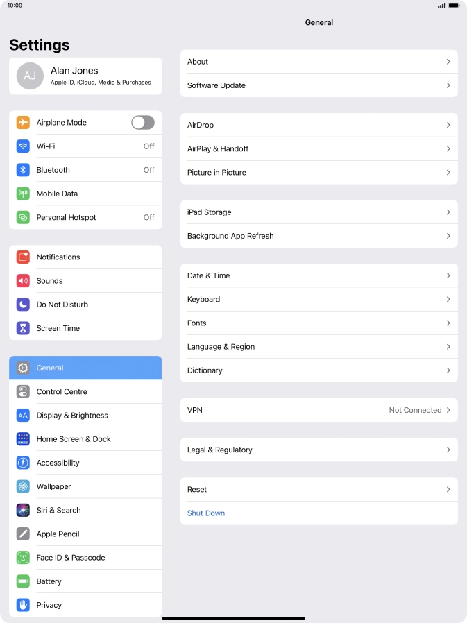 Press Background App Refresh.