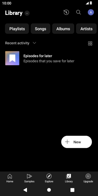 Press the drop down list.