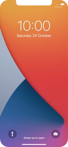 Slide your finger upwards starting from the bottom of the screen.