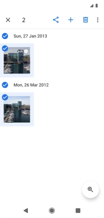 Press the share icon.