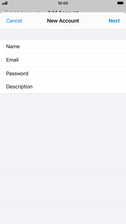 Press Description and key in the required name.