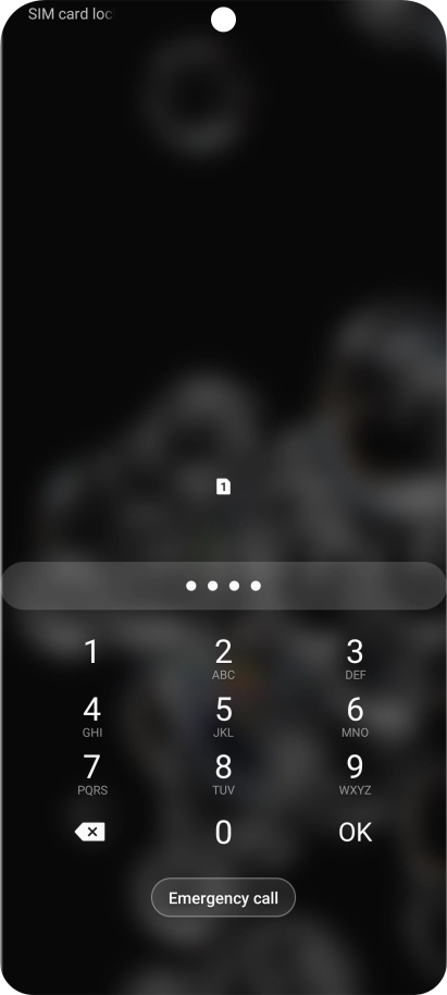 If you're asked to key in your PIN, do so and press OK.