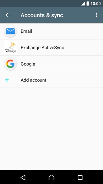 Press the menu icon.