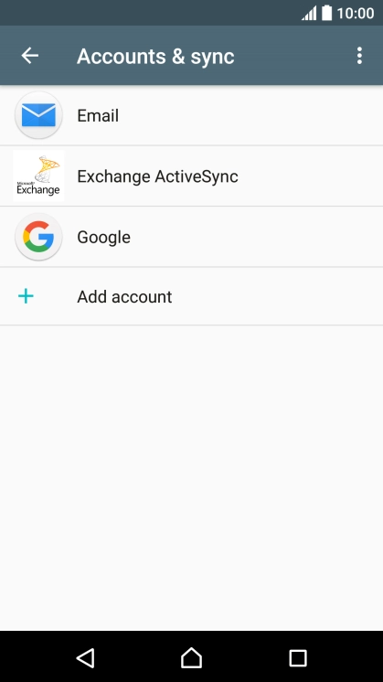 Press the menu icon.