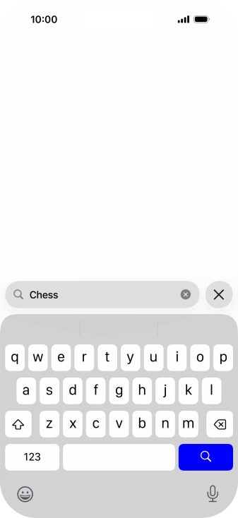 Press the search icon.