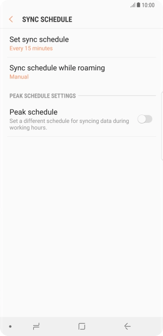 Press the Home key to return to the home screen.