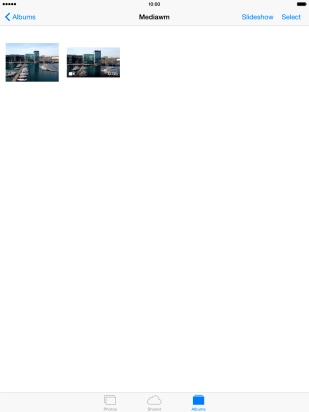 Go to the required folder and press the required picture or video clip.