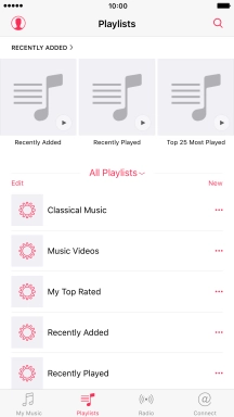 Press New and key in the name of the playlist.