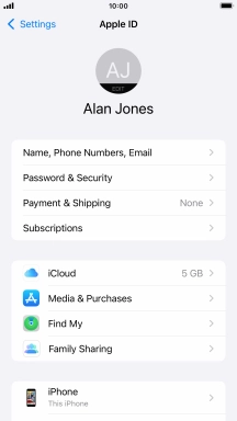 Press the Home key to return to the home screen.