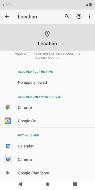 Press the required app.