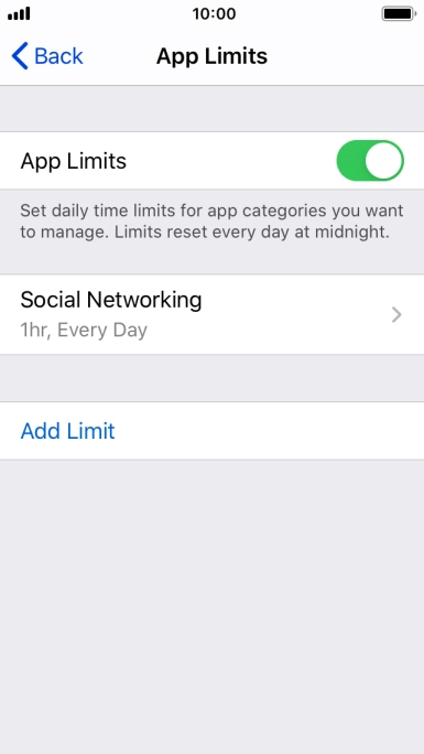 Press the required category.