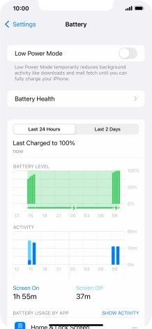 Press Battery Health.