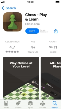 Press GET and follow the instructions on the screen to install the app.