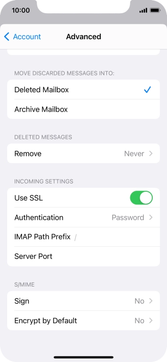 Press Authentication.