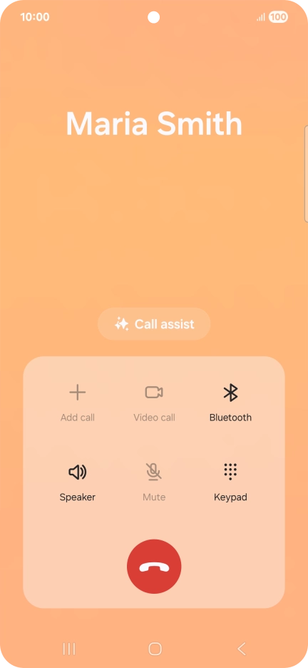 To use Galaxy AI for translation during a call, press Call assist.