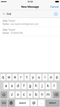 Press the required contact.