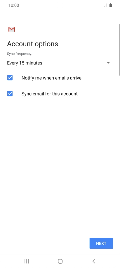 Press the drop down list below 
