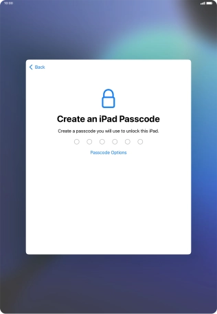 Press Passcode Options.