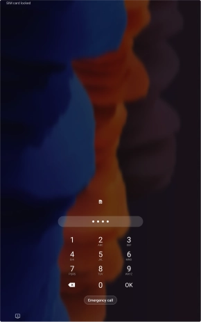If you're asked to key in your PIN, do so and press OK.