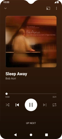 Press arrow right to go to the next audio file.