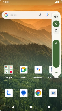 Press the sound icon to turn off silent mode.